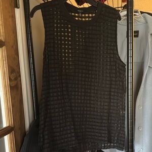 Madewell Black Boxy Tank Top
